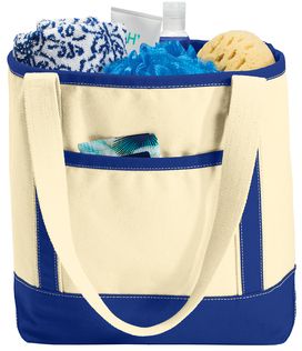 Port Authority® Medium Cotton Canvas Boat Tote Bag 13.25"h x 12"w x 6.25"dBag